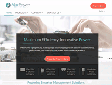 Tablet Screenshot of maxpowersemi.com